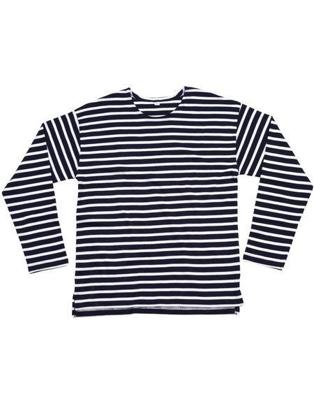 Mantis - One By Unisex Long Sleeve Breton Stripe T-Shirt